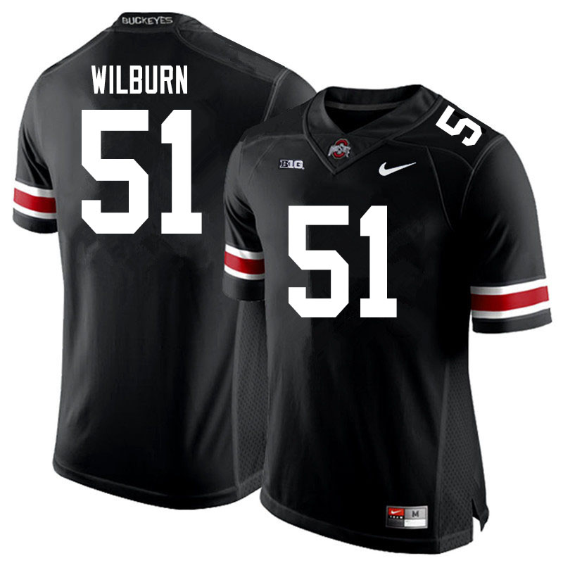 Ohio State Buckeyes #51 Trayvon Wilburn College Football Jerseys Sale-Black